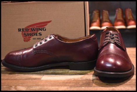 【9.5D 箱付 美品 14年】レッドウィング 9045 ペイトンオックスフォード ブラックチェリー フェザーストーン ブーツ redwing HOPESMORE