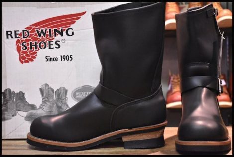 【8.5D 箱付 未使用 旧シルエット 06年】レッドウィング 2268 エンジニア ブラッククローム 黒 スチールトゥ ブーツ redwing HOPESMORE