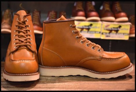 【8E 美品 11年】レッドウィング 9875 アイリッシュセッター ゴールドラセット モックトゥ レースアップ ブーツ redwing HOPESMORE