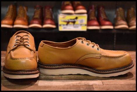 【8D 良品 11年】レッドウィング 8108 オックスフォード メイズ マスタング 黄色 モックトゥ ローカット 短靴 ブーツ redwing HOPESMORE