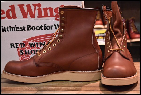 【10.5D 箱付 DEAD 羽タグ】レッドウィング 708 ロング 茶 ブラウン ベルバリタン 編み上げ レースアップ ブーツ redwing  HOPESMORE