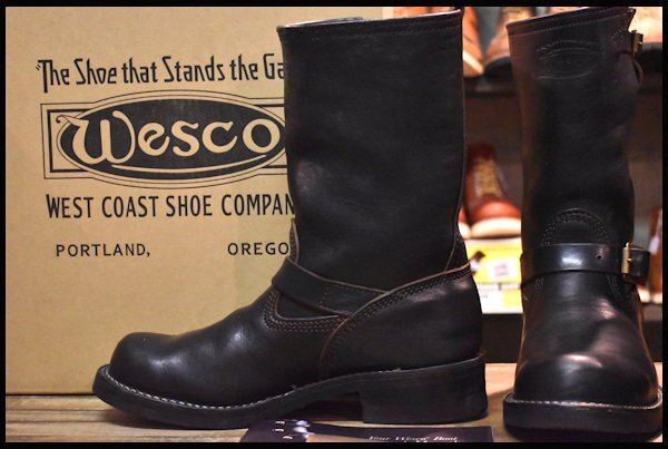 9E 良品 限定 17年】WESCO ウエスコ センチュリーボス 黒 ブラック ...