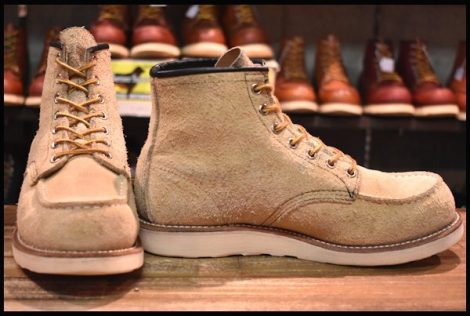 【7E 良品 14年】レッドウィング 8173 スエード アイリッシュセッター ホーソーン ラフアウト モックトゥ ブーツ redwing HOPESMORE