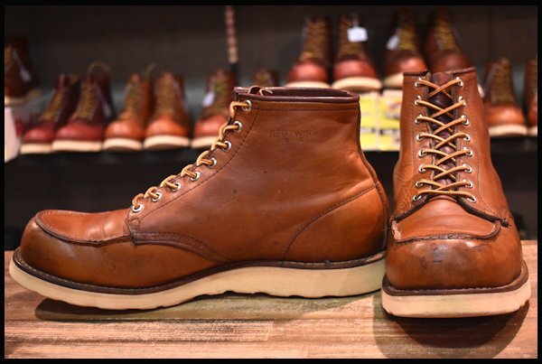 超希少 82年製 RED WING 875 スクエアステッチ 8E 四角犬タグ - メンズ