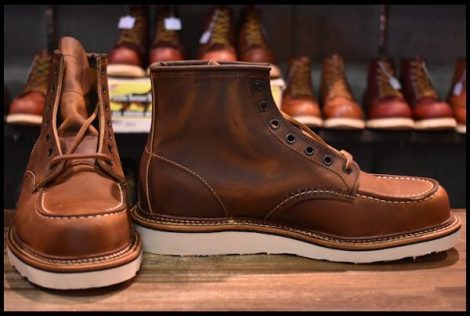 【9.5D 箱付 未使用 22年】レッドウィング 1907 アイリッシュセッター 茶 カッパー ラフ＆タフ モックトゥ ブーツ redwing HOPESMORE