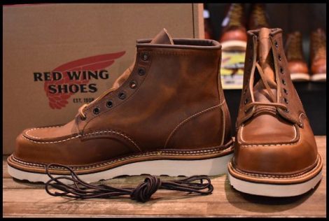 【9.5D 箱付 未使用 22年】レッドウィング 1907 アイリッシュセッター 茶 カッパー ラフ＆タフ モックトゥ ブーツ redwing HOPESMORE