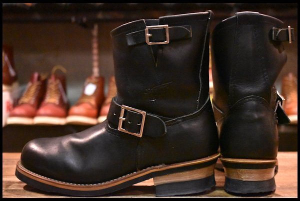 REDWINGレッドウイング 8182 7Dショートエンジニアブーツブラック