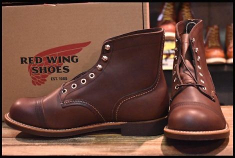 【8D 箱付 未使用 22年】レッドウィング 8111 アイアンレンジャー アンバー ハーネス キャップトゥ ブラウン ブーツ redwing HOPESMORE