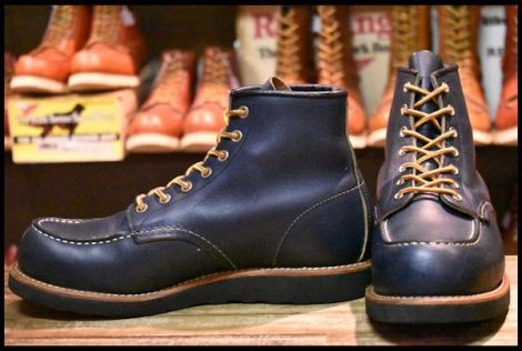 【8E 良品 14年】レッドウィング 8853 アイリッシュセッター インディゴ ポーテージ ネイビー 青 モックトゥ ブーツ redwing HOPESMORE