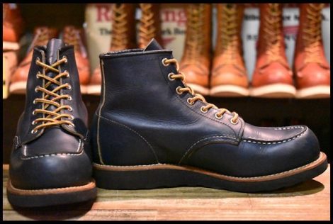 【8E 良品 14年】レッドウィング 8853 アイリッシュセッター インディゴ ポーテージ ネイビー 青 モックトゥ ブーツ redwing HOPESMORE