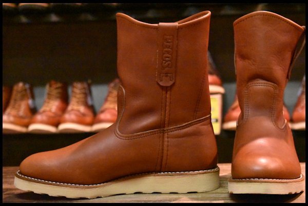 【8E 未使用 12年】レッドウィング 8866 ペコス 赤茶 オロラセット プルオン クッションソール ブーツ redwing pecos  HOPESMORE