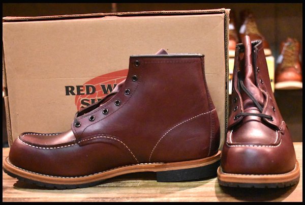 【11.5D 箱付 未使用 10年】レッドウィング 9010 ベックマン ブラックチェリー フェザーストーン モックトゥ ブーツ redwing  HOPESMORE