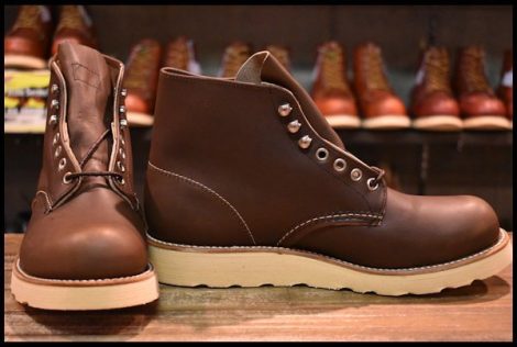 【7D 箱付 DEAD 羽タグ】レッドウィング 8163 アイリッシュセッター 茶 ブラウン ベルバブーマー プレーントゥ ブーツ redwing HOPESMORE