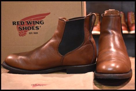 【9D 箱付 良品 16年】レッドウィング 9078 Mil-1 Congress Boots チーク サイドゴア ミルワン ブラウン 茶 ブーツ redwing HOPESMORE