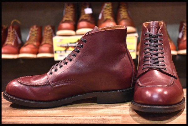 【9D 良品 15年】レッドウィング 9091 ジラード ブラックチェリー フェザーストーン 編み上げ レースアップ ブーツ redwing  HOPESMORE