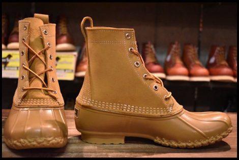 【8M 箱付 未使用 BEAMS別注】 L.L.BEAN メインハンティングシューズ MAIN HUNTING SHOE 306644 タン 黄 スエード ビーンブーツ HOPESMORE