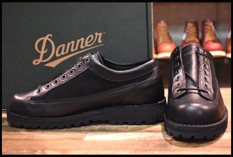 【8.5 箱付 未使用】Danner ダナー シャドーウッド SHADOWOOD Kl D-214017 ブラック 黒 短靴 ローカット 編み上げ ブーツ HOPESMORE