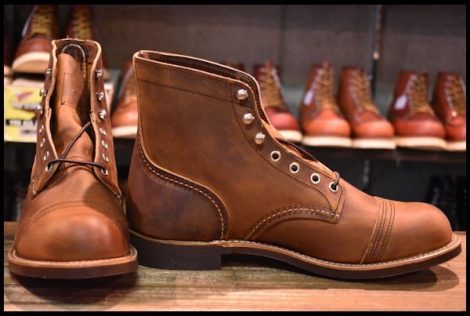 【9D 箱付 未使用 22年】レッドウィング 8085 アイアンレンジャー カッパーラフ＆タフ 茶 ブーツ アイアンレンジ redwing HOPESMORE