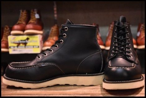 【7.5E 良品 羽タグ 01年】レッドウィング 8179 アイリッシュセッター 黒 ブラッククローム モックトゥ ブーツ redwing HOPESMORE