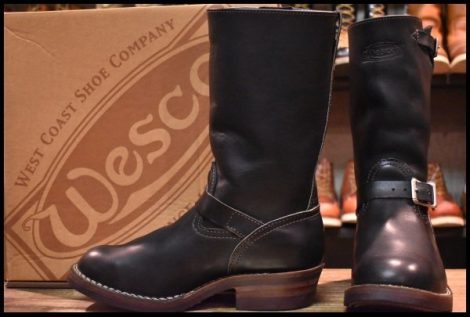 【8.5EE 箱付 美品 12年】WESCO ウエスコ カスタムボス ブラック 黒 10インチハイト ビブラム700シングル ブーツ BOSS HOPESMORE