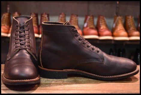 【9D 良品 17年】レッドウィング 8061 マーチャント Merchant エボニー ハーネス 編み上げ ブーツ redwing フラットボックス HOPESMORE