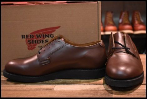 【9D 箱付 試着程度 15年】レッドウィング 9101 ポストマン シューズ ブラウン オックスフォード 短靴 編み上げ ブーツ redwing HOPESMORE