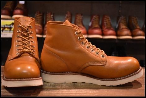 【7D 良品 15年】レッドウィング 9871 ゴールドラセット アイリッシュセッター プレーントゥ 編み上げ ブーツ redwing HOPESMORE