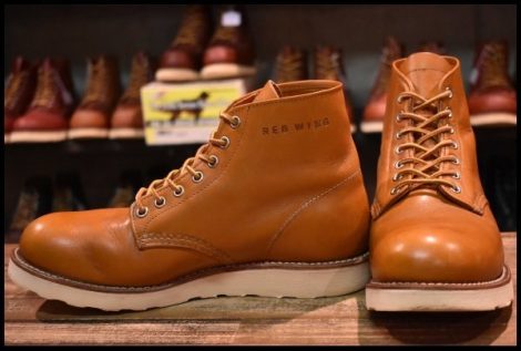 【7D 良品 15年】レッドウィング 9871 ゴールドラセット アイリッシュセッター プレーントゥ 編み上げ ブーツ redwing HOPESMORE