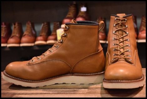 【10D 良品 12年】レッドウィング 2904 ラインマン 茶 ブラウン オロイジナル LTT レースアップ 編み上げ ブーツ redwing HOPESMORE