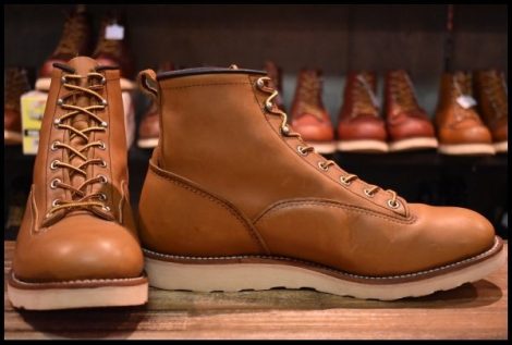 【10D 良品 12年】レッドウィング 2904 ラインマン 茶 ブラウン オロイジナル LTT レースアップ 編み上げ ブーツ redwing HOPESMORE