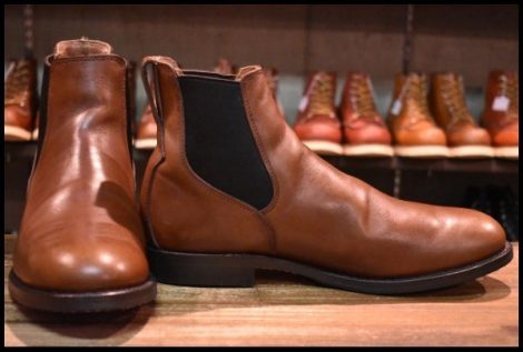 【11D 箱付 美品 16年】レッドウィング 9078 Mil-1 Congress Boots チーク サイドゴア ミルワン ブラウン 茶 ブーツ redwing HOPESMORE