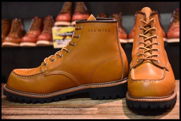 【8E 良品 19年】レッドウィング 9879 アイリッシュセッター ゴールドラセット モック ビブラムソール ブーツ redwing  HOPESMORE