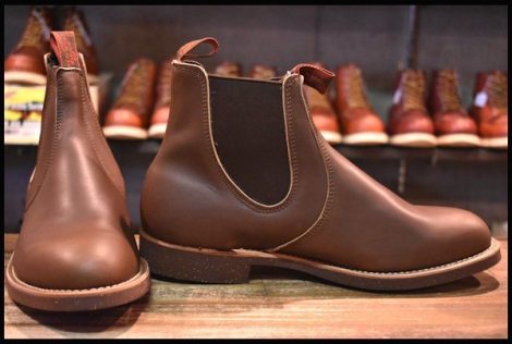 【10E 箱付 DEAD 94年】レッドウィング 8191 チェルシー サイドゴア 茶 ブラウン ブーツ ビンテージ redwing HOPESMORE