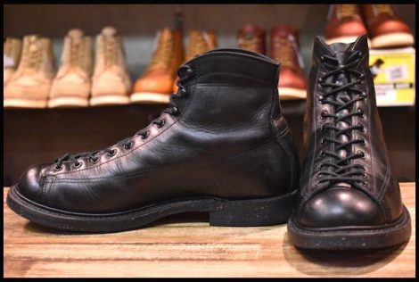 【7.5D 良品 17年】レッドウィング 2995 ワイドパネル ラインマン 黒 ブラック リタン LTT レースアップ ブーツ redwing HOPESMORE