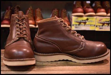 【6E 良品 旧ロゴ 97年】WESCO ウエスコ ジョブマスター 6インチハイト ブラウン 茶 ビブラム1010シングル 編み上げ ブーツ HOPESMORE