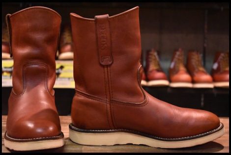 【8E 良品 07年】レッドウィング 8866 ペコス 赤茶 オロラセット プルオン ブーツ redwing pecos HOPESMORE