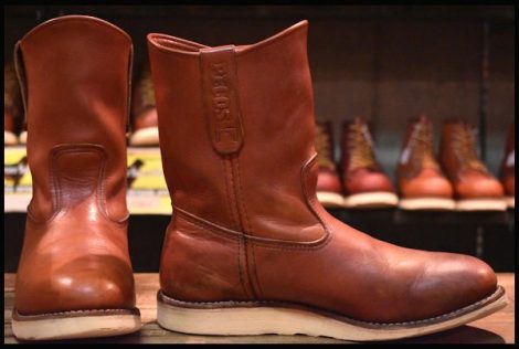 【7E 箱付 良品 14年】レッドウィング 8866 ペコス 赤茶 オロラセット プルオン クッションソール ブーツ redwing pecos HOPESMORE