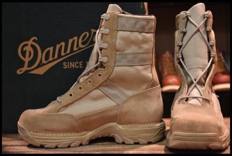 【8EE 箱付 未使用 白タグ】Danner ダナー リボット Rivot TFX 51494 タン ベージュ スエード ビブラム ミリタリー ブーツ HOPESMORE