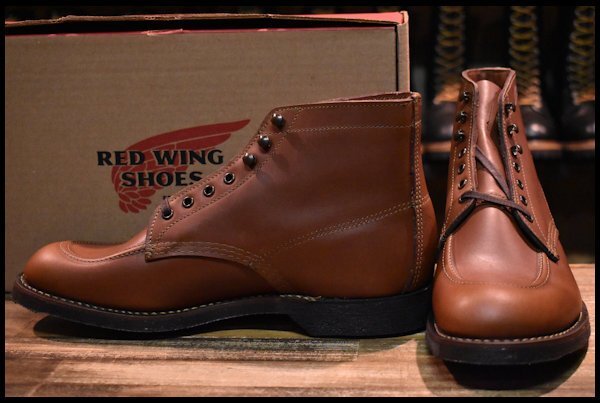 【9D 箱付 未使用 19年】レッドウィング 8076 スポーツ ブーツ ブラウン 茶 シガーリタン 1930S sportsboot redwing HOPESMORE