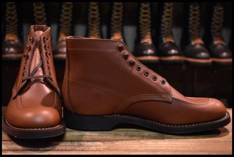 【9D 箱付 未使用 19年】レッドウィング 8076 スポーツ ブーツ ブラウン 茶 シガーリタン 1930S sportsboot redwing HOPESMORE