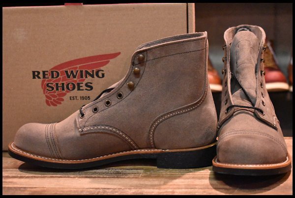 【9D 箱付 未使用 22年】レッドウィング 8087 アイアンレンジャー ミュールスキナーラフアウト 編み上げ ブーツ redwing  HOPESMORE