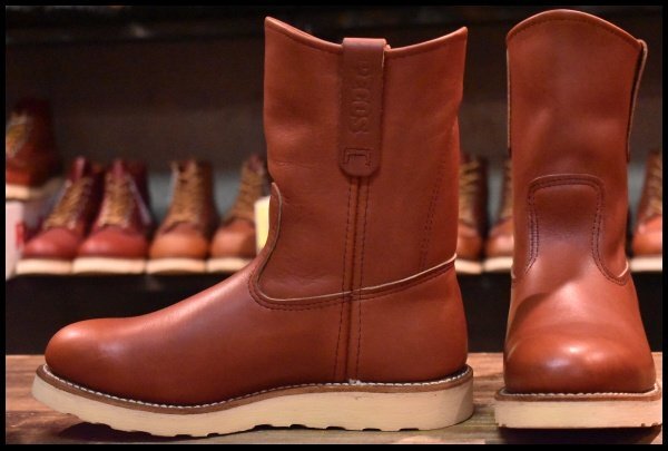 【7E 美品 08年】レッドウィング 8866 ペコス 赤茶 オロラセット プルオン クッションソール ブーツ redwing pecos HOPESMORE