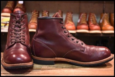 【7.5D 良品 20年】レッドウィング 9411 ベックマン ブラックチェリー フェザーストーン プレーントゥ ブーツ redwing 9011 HOPESMORE