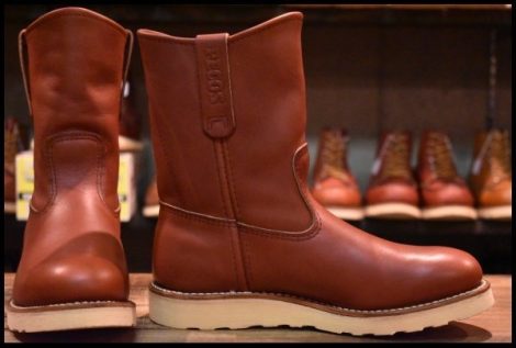 【7E 美品 08年】レッドウィング 8866 ペコス 赤茶 オロラセット プルオン クッションソール ブーツ redwing pecos HOPESMORE