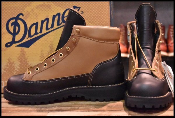 【8EE 箱付 DEAD 白タグ】Danner ダナー DJコマンダー 12225X ブラック×ライトブラウン GORE-TEX ゴアテックス  編み上げ ブーツ HOPESMORE