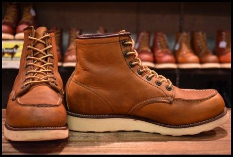 【9.5E 良品 サイド羽タグ 00年】レッドウィング 875 アイリッシュセッター 茶 オロイジナル モックトゥ ブーツ redwing HOPESMORE