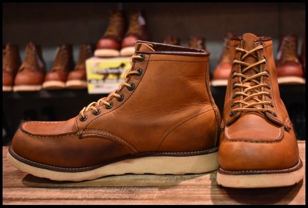 【9.5E 良品 サイド羽タグ 00年】レッドウィング 875 アイリッシュセッター 茶 オロイジナル モックトゥ ブーツ redwing HOPESMORE