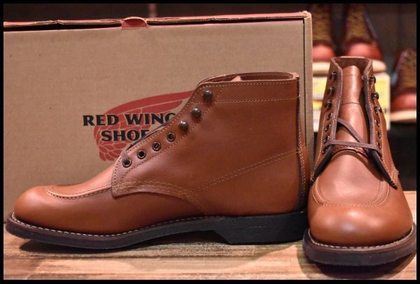 【8D 箱付 未使用 19年】レッドウィング 8076 スポーツ ブーツ ブラウン 茶 シガーリタン 1930S sportsboot redwing HOPESMORE