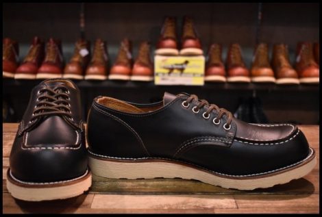 【11D 美品 16年】レッドウィング 9894 オックスフォード 黒 クローンダイク モックトゥ ローカット 短靴 ブーツ redwing HOPESMORE