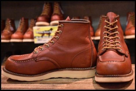 【7E 良品 10年】レッドウィング 8875 アイリッシュセッター 赤茶 オロラセット モックトゥ レースアップ ブーツ redwing HOPESMORE